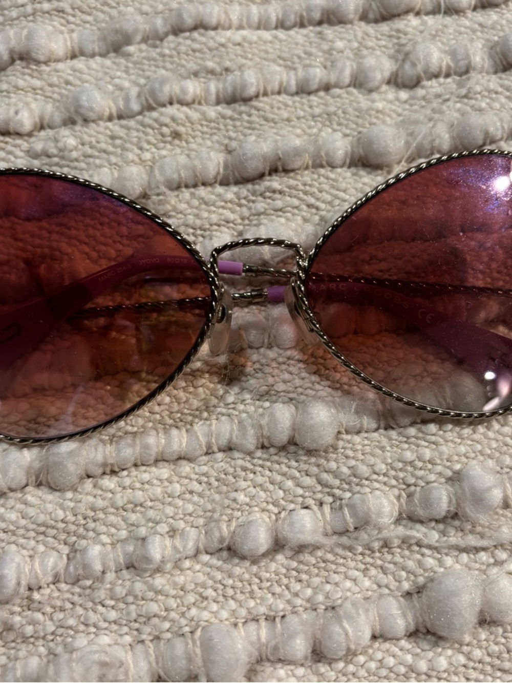 Marc Jacobs Metal Twist Heart Sunglasses